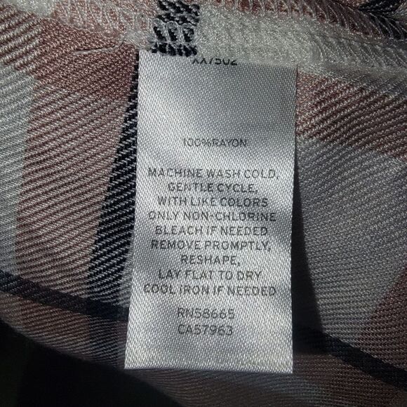 Nordstrom Rack Nwt Amy Pink Adobe plaid blouse top 4x - Picture 7 of 7